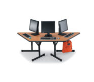 Flexline™ Trapezoid Three Student Desk