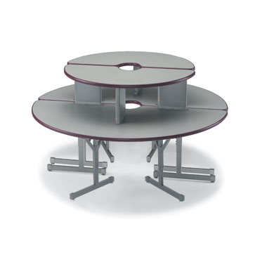 Flexline™ Two-Student Half Circle Table