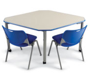 UXL™ Two-Student Diamond Desk