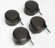 4" Booktruck Casters (Dual-Wheel)