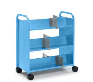 Booktruck, Six Sloping Shelf