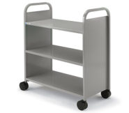 Booktruck, Three Flat Shelf
