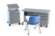 Cascade® Teacher Desk, Right-hand - Box/Box/File