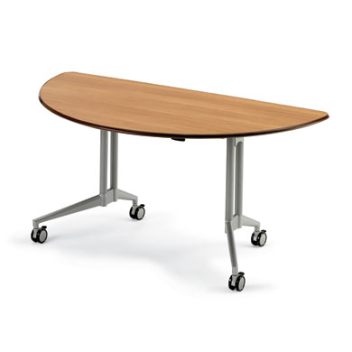 Uxl Nest And Fold Table Half Round, Fold In Half Round Table