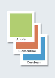 Calming colors, like the ones above, help engage young learners and keep them on task.