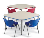 UXL Two-Student Diamond Desk