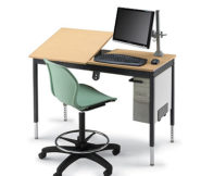 Graphic Arts CAD Desk, Split top