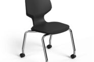 Flavors® Mobile Stack Chair platinum frame