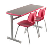 Silhouette Two-Student Desk