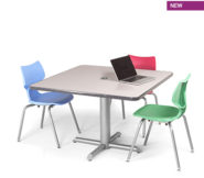 Cafe Table Square Top, Criss-Cross base