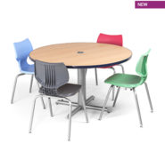 Cafe Table Round Top, Criss-Cross base