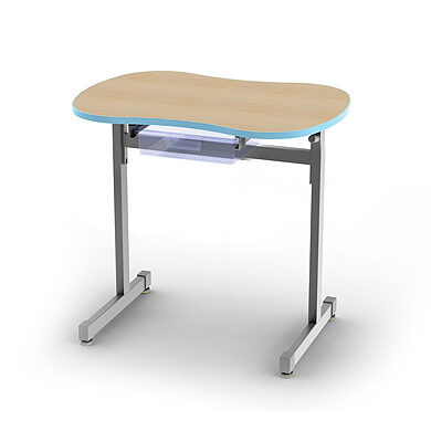 01658 Silhouette® Sequence Desk, fixed-height w/ glides
