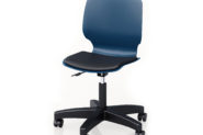 Theorem® Adjustable Height Chair with Casters with Seat Pad