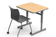Silhouette Student Desk - 24" Deep