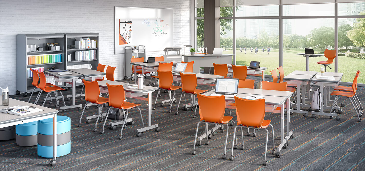 Classroom chairs by Smith System