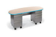 Cascade Teacher Desk, Double Bullet
