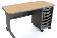 Cascade® Teacher Desk – Single Pedestal