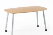 Flowform Round Rectangle Table w/ casters