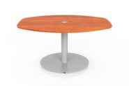 Flowform® Learn Lounge Curved Rectangle Table w/power