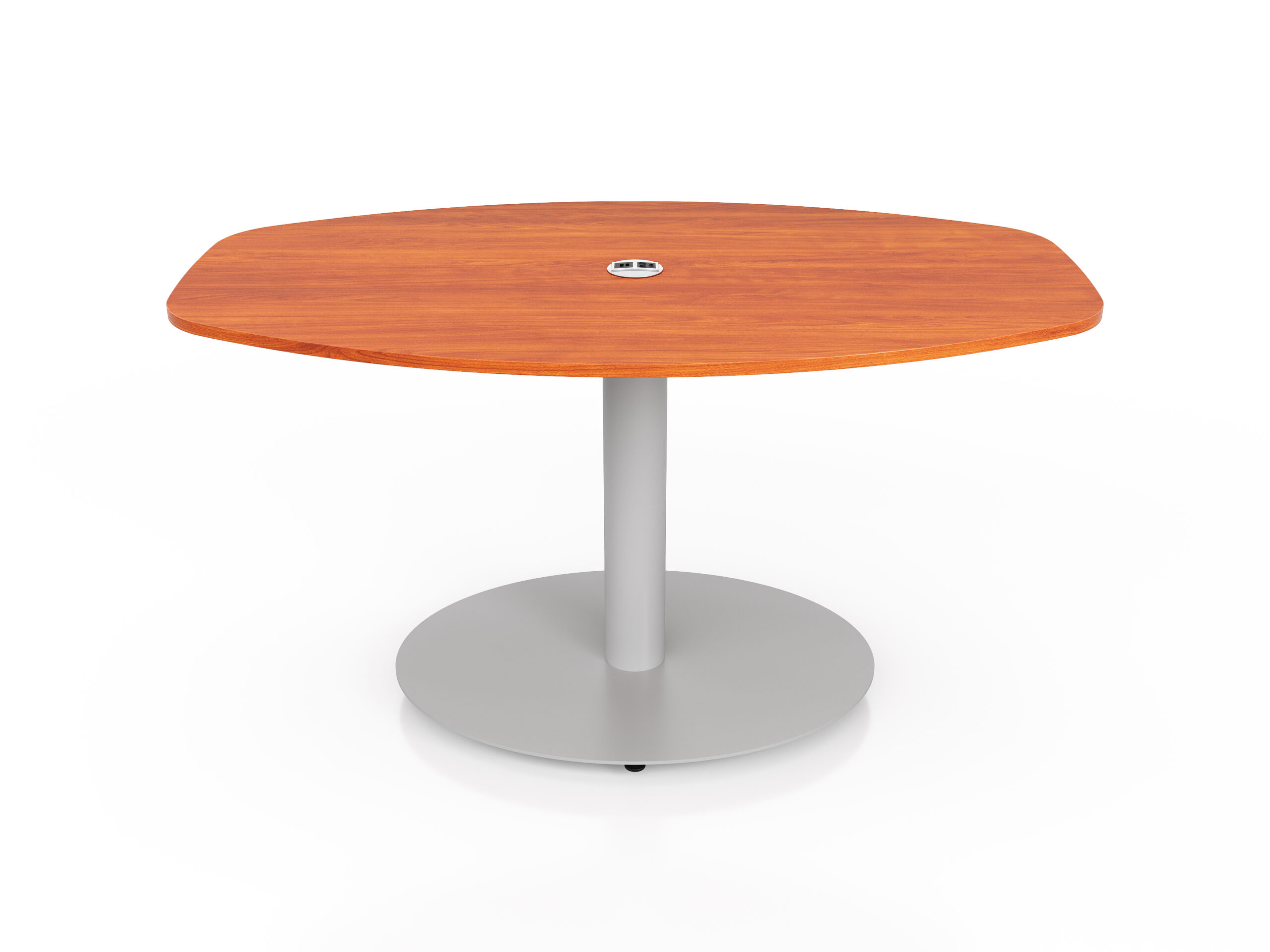 Flowform® Learn Lounge Curved Rectangle Table w/power