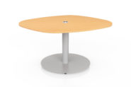 Flowform® Learn Lounge Offset Rectangle Table w/power