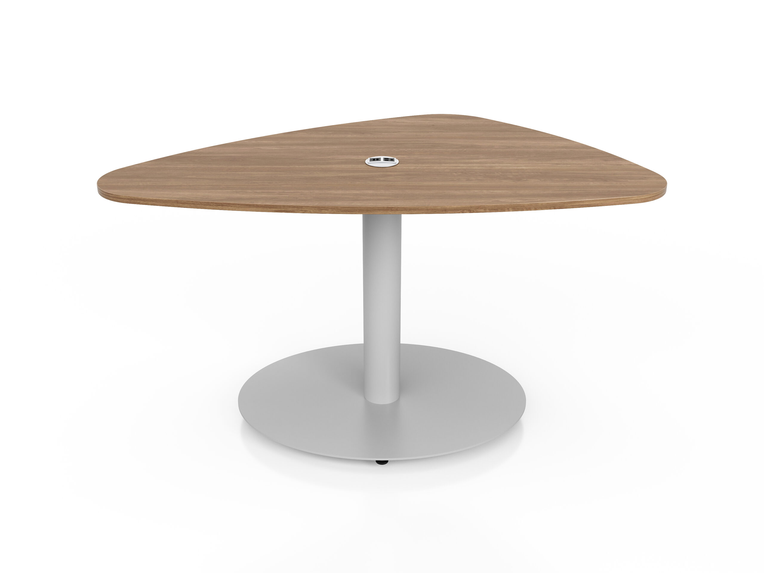 Flowform® Learn Lounge Offset Triangle Table w/power